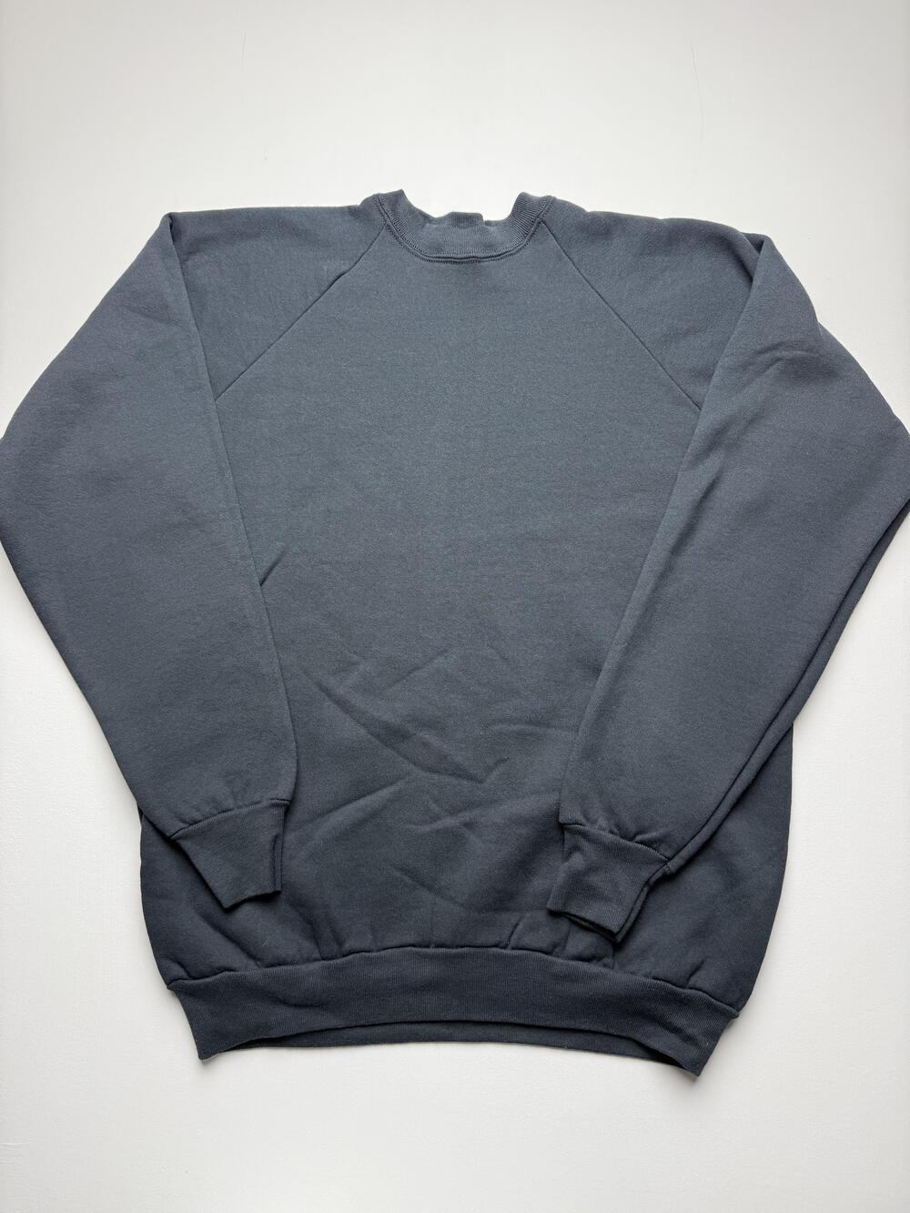 Vintage Fruit Of The Loom Sweatshirt Mens XL Gray Fleece Crewneck Pullover Basic